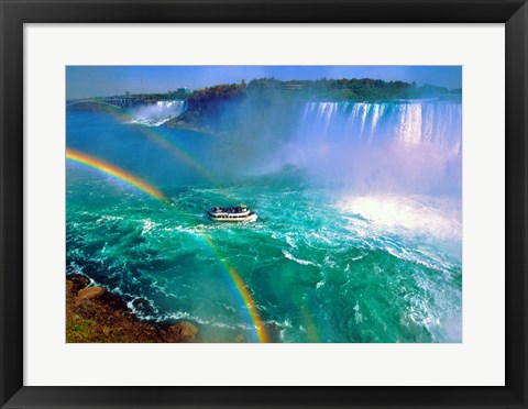 Framed Horseshoe Falls Niagara Falls Ontario, Canada Print