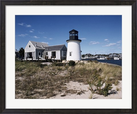 Framed Lewis Bay Replica Lighthouse Hyannis Massachusetts USA Print