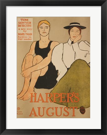 Framed Harper&#39;s August Print