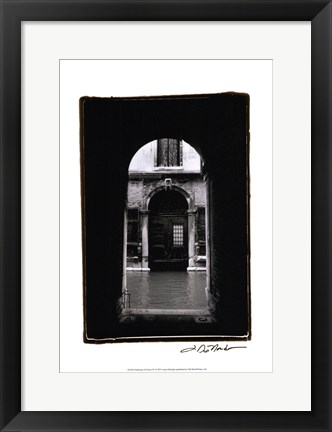 Framed Archways of Venice IV Print