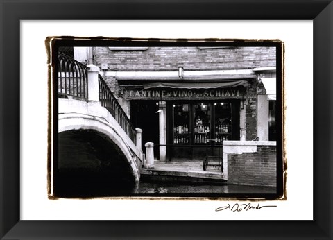 Framed Venetian Stroll I Print