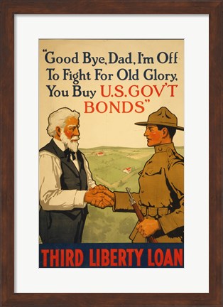 Framed Third Liberty Loan Print