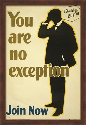 Framed You Are No Exception Print