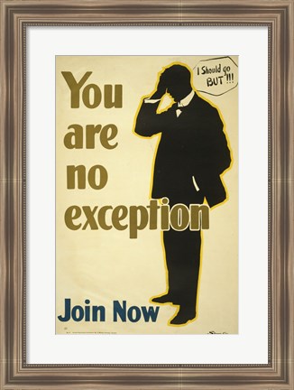 Framed You Are No Exception Print