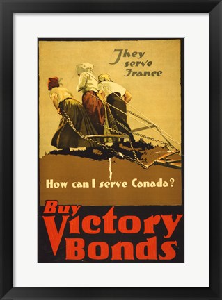 Framed Buy Victory Bonds Print