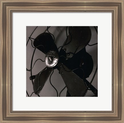 Framed Vintage Fan Study V Print