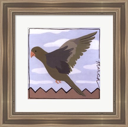 Framed Avian March Print