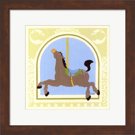 Framed Horse Carousel Print