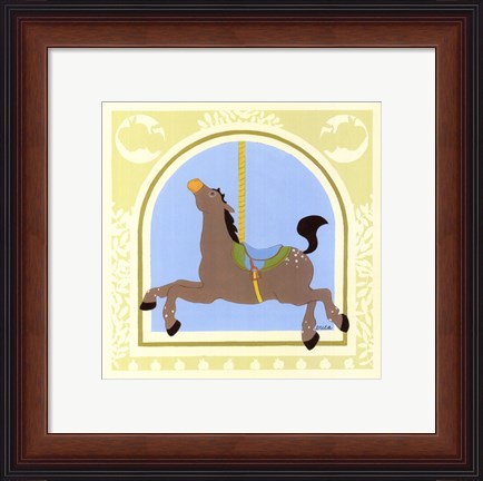 Framed Horse Carousel Print