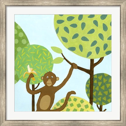 Framed Jungle Fun I Print