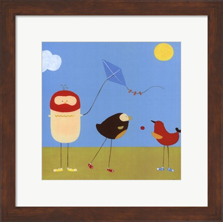 Framed Sunny Day Birds I Print