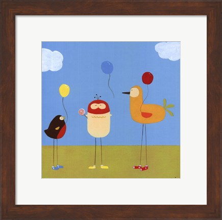 Framed Sunny Day Birds II Print