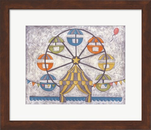 Framed Carnival Ferris Wheel Print