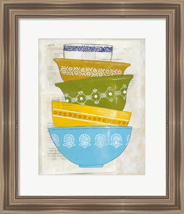 Framed Retro Ware III Print