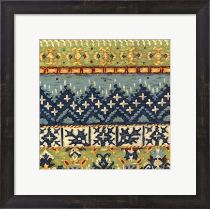 Framed Eastern Textile III Print