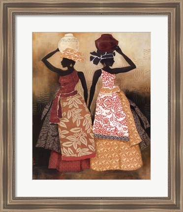 Framed Village Women II Print