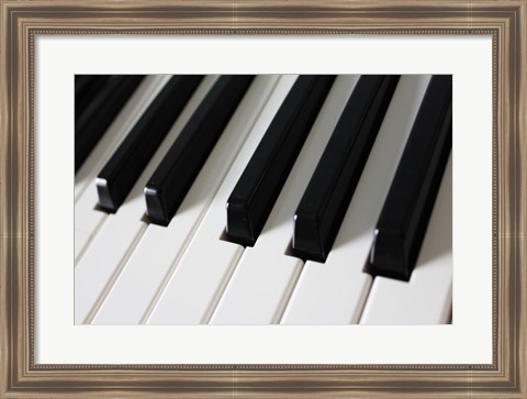 Framed Piano Keys Print