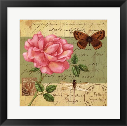 Framed Beautiful Garden IV Print