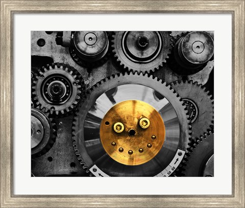 Framed Smiling Gear Print