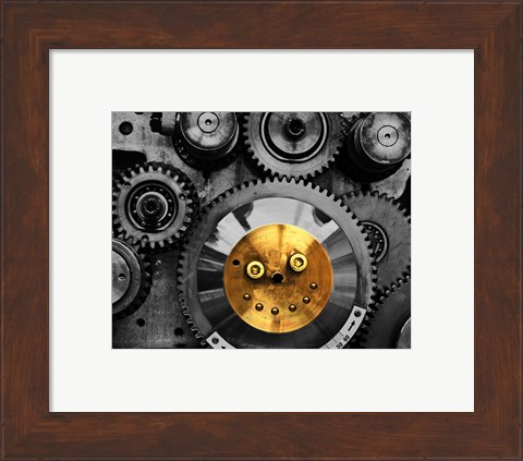 Framed Smiling Gear Print