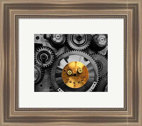 Framed Smiling Gear Print