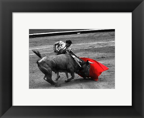 Framed Red Matador III Print