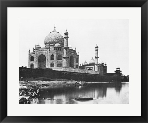 Framed Felice Beato Taj Mahal 1865 Print