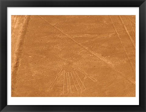 Framed Nazca Lines Design Print
