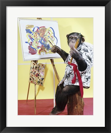 Framed Monkey Artist Print