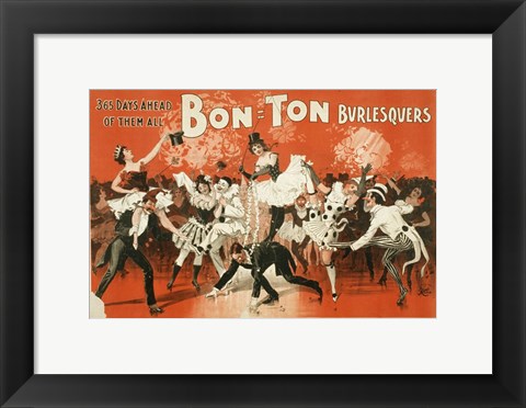 Framed Bon-Ton Burlesquers Print