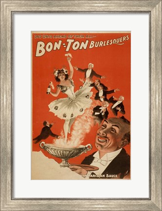 Framed Bon-Ton Burlesquers With Server Print