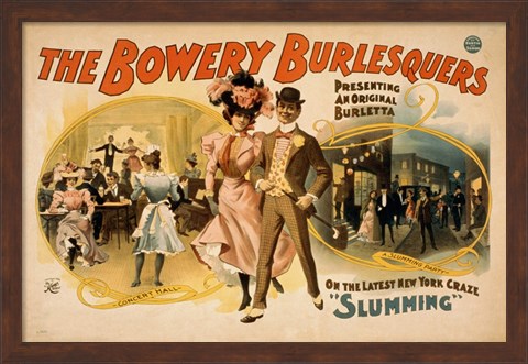 Framed Bowery Burlesquers Print