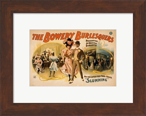 Framed Bowery Burlesquers Print