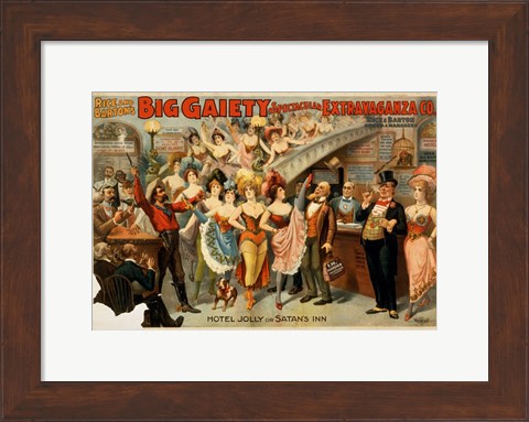 Framed Big Gaiety&#39;s Spectacular Extravaganza Co. Print