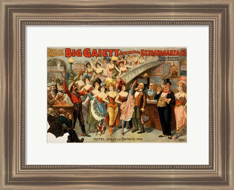 Framed Big Gaiety&#39;s Spectacular Extravaganza Co. Print