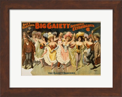 Framed Gaiety Dancers Print