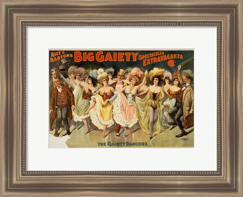 Framed Gaiety Dancers Print