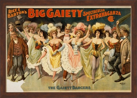 Framed Gaiety Dancers Print