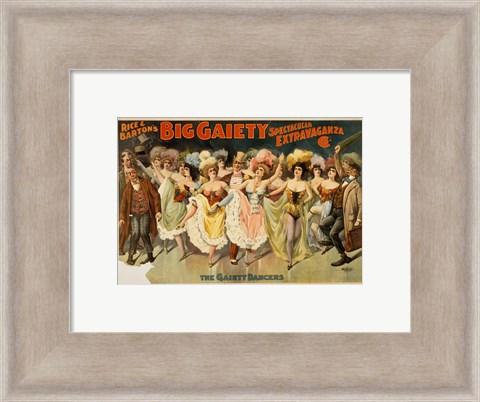 Framed Gaiety Dancers Print