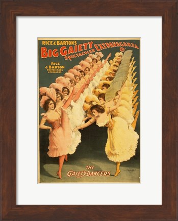 Framed Big Gaiety&#39;s Spectacular Extravaganza - The Gaiety Dancers Print