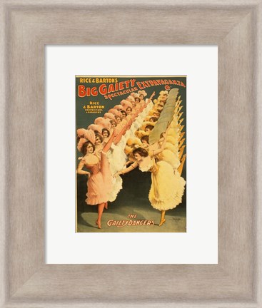 Framed Big Gaiety&#39;s Spectacular Extravaganza - The Gaiety Dancers Print