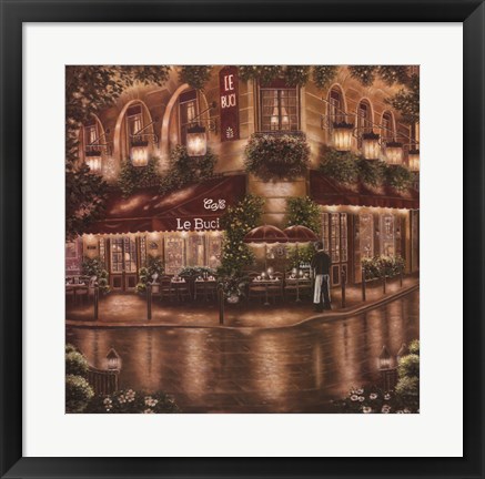 Framed Cafe Le Buci Print