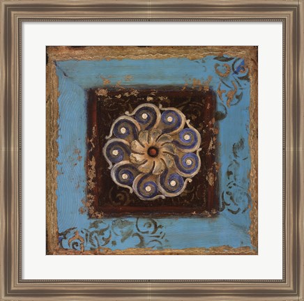 Framed Excotic Medallion I Print