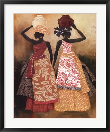 Framed Village Women II Print