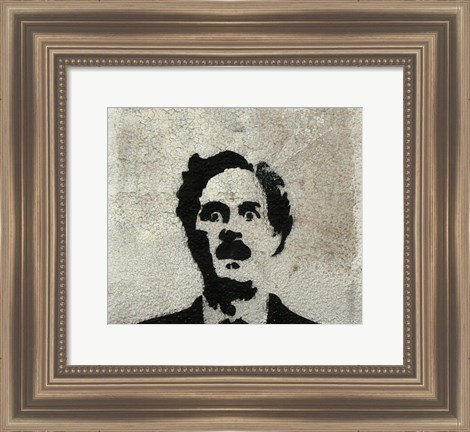 Framed John Clesse graffiti Print