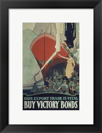 Framed Buy Victory Bonds Print