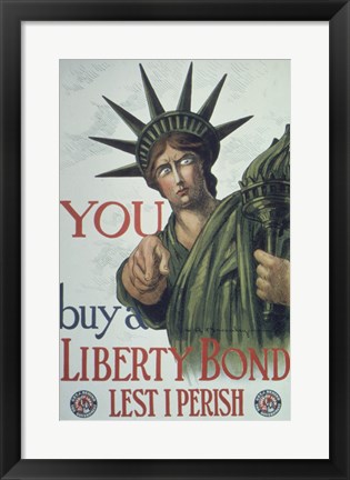 Framed You Buy a Liberty Bond Print