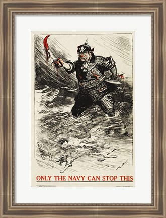 Framed Only the Navy Can Stop This Print