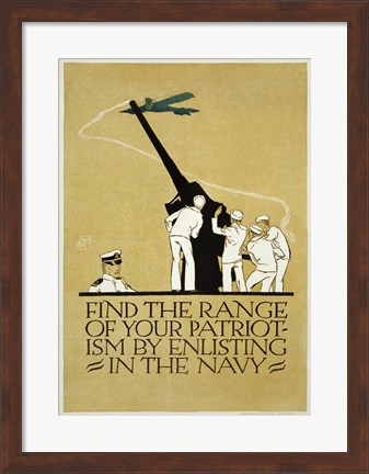 Framed Find the Range of Your Patriotism Print