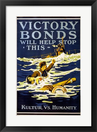 Framed Victory Bonds Print